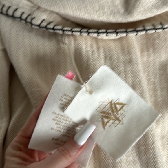 💞NWT AYA Sacred Wear Warm Boho Hoody Cardigan Off-White Belted Wrap Cardigan💞 - Picture 13 of 15